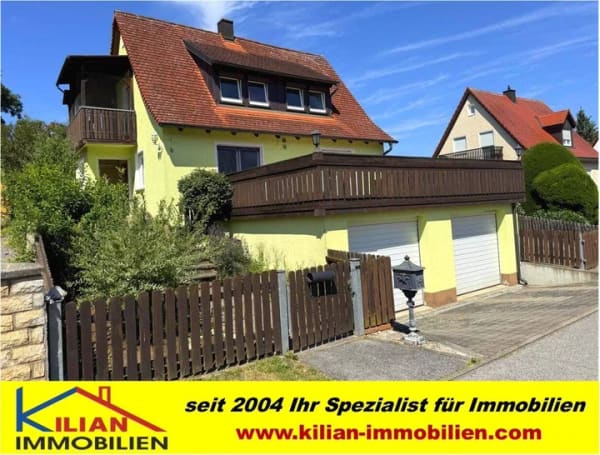 Immobilie in Abenberg - KILIAN IMMOBILIEN! EFH MIT 146 M² WFL + 556 GRUND IN BESTER LAGE VONIN ABENBERG! KELLER * EBK * 3 GARAGEN * NEBENGEBÄUDE - Bild 0
