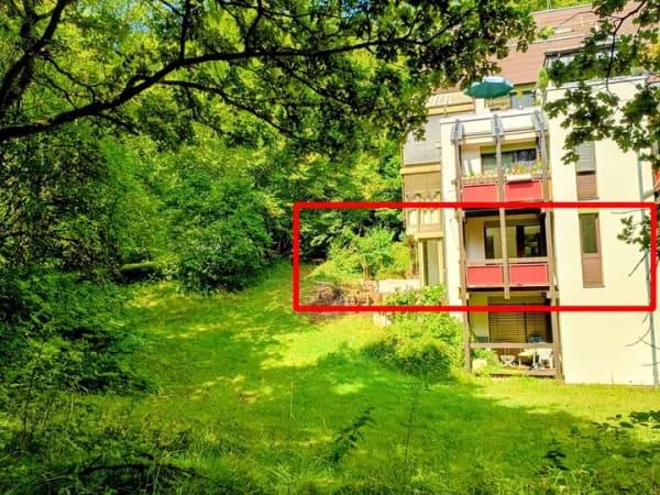 Immobilie in Karlsbad - Wohnung in Waldrandlage in Langensteinbach, leerstehend, mit Terrasse, Balkon, TG-Stellplatz - Bild 0