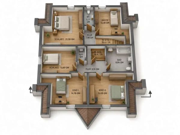 Immobilie in Rheinbreitbach - 2 DHH | 2 Gärten | Doppelgarage | 976 m² Grundstück – Mehrgenerationenhaus mit Perspektive! - Bild 4
