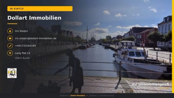 Immobilie in Weener - am Wasser - zur Eigennutzung, als Ferienimmobilie oder Kapitalanlage - Bild 1