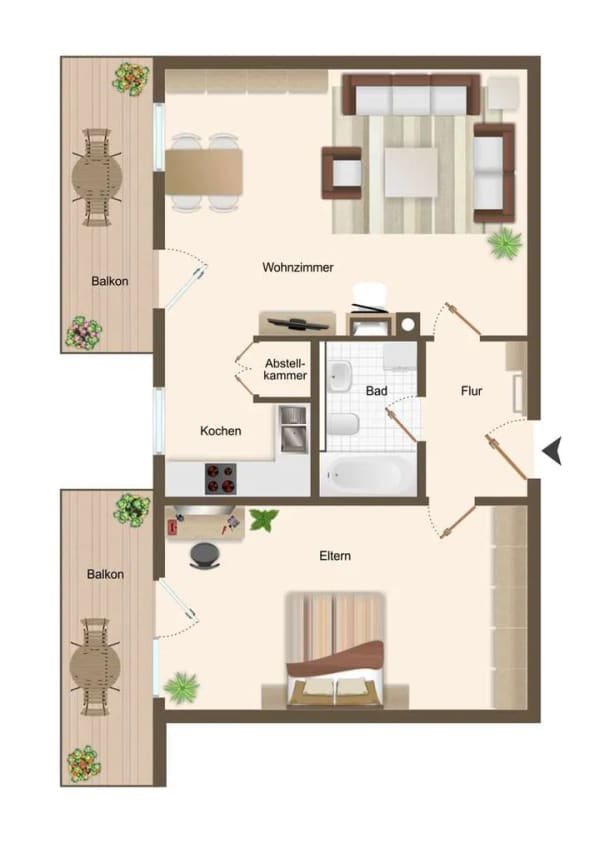 Immobilie in Ainring - Gepflegte, vermietete 2-Zimmer-Wohnung mit 2 Balkonen & Tiefgarage - Bild 1