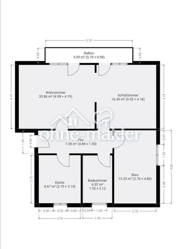 Immobilie in Pfungstadt - Dachgeschosswohnung in Pfungstadt - Bild 2