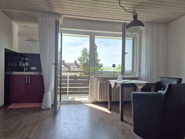 Immobilie in Weiler-Simmerberg - Attraktives 1-Zimmer-Apartment mit Balkon und TG-Stellplatz in Simmerberg – ideal als Ferienwohnung - Bild 0