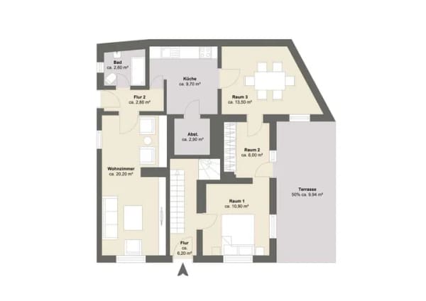 Immobilie in Miesbach - Ein Zuhause mit Geschichte und Zukunft - Stadthaus mit Terrasse im Herzen von Miesbach - Bild 3