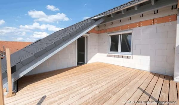 Immobilie in Großwallstadt - ZFH - Neubau, BOSCH-Wärmepumpe mit Fußbodenheizung, dreifach verglaste Fenster, Finish durch Käufer! - Bild 1