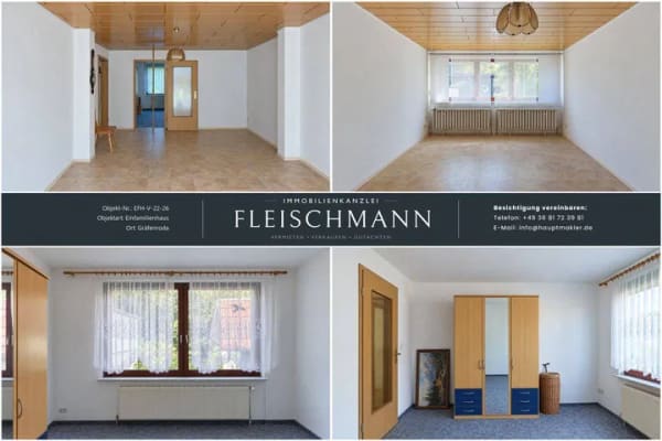 Immobilie in Geratal - Sanierungsobjekt mit zwei Wohneinheiten und Garage in Geratal / OT Dörrberg - Bild 3