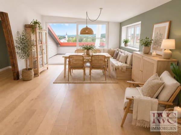 Immobilie in Laufen - Außergewöhnliche Dachgeschosswohnung mit Charme und zwei Dachterrassen - Bild 2