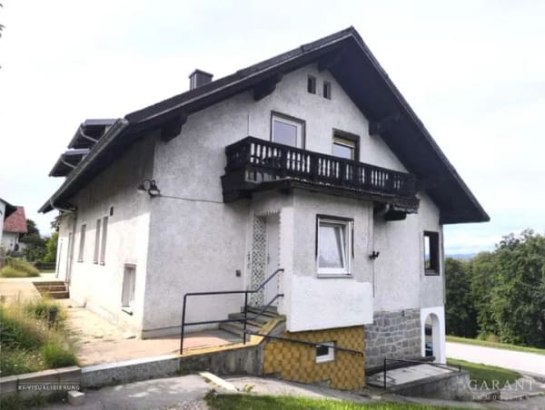 Immobilie in Fürstenstein - Handwerkertraum mit Panoramablick: Großzügiges Zweifamilienhaus in absoluter Traumlage - Bild 1