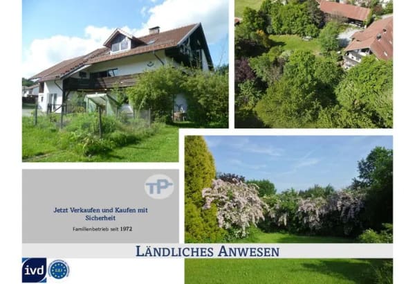 Immobilie in Zenting - LÄNDLICHES ANWESEN - LANDHAUS MIT NEBENGEBÄUDE
TIER - PFERDHALTUNG GEEIGNET
 - Bild 0