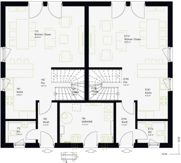Immobilie in Ascheffel - Gemeinsam wohnen, individuell leben - Ihr FamilyStyle 21.02.S Doppelhaus mit massa haus und der Trau - Bild 3