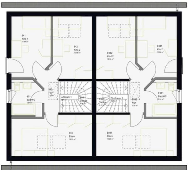 Immobilie in Ascheffel - Gemeinsam wohnen, individuell leben - Ihr FamilyStyle 21.02.S Doppelhaus mit massa haus und der Trau - Bild 4
