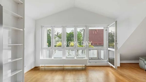 Immobilie in Unterföhring - Stilvolle Wohnung im dritten Obergeschoss mit EBK, Balkon, Tiefgarage und Aufzug in Unterföhring - Bild 0