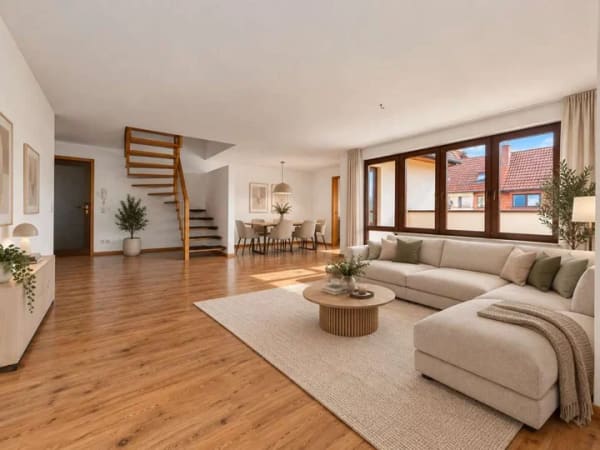 Immobilie in Steinenbronn - Großzügige Maisonette-Wohnung mit Dachterrasse und zwei Stellplätzen - Bild 0