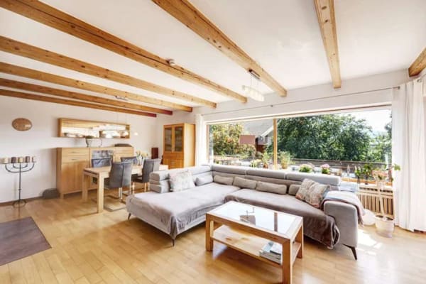 Immobilie in Waakirchen - Wohnen wie im eigenen Haus: 125 m², großer Balkon, Garten & Bergblick - Bild 3