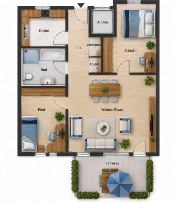 Immobilie in Sindelfingen - Sofort bezugsfreie 3-Zimmer Erdgeschosswohnung in Sindelfingen mit Terrasse - Bild 0