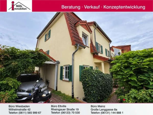 Immobilie in Bodenheim - Stilvolle Doppelhaushälfte mit sonnigem Garten in begehrter Lage von Bodenheim - Bild 0