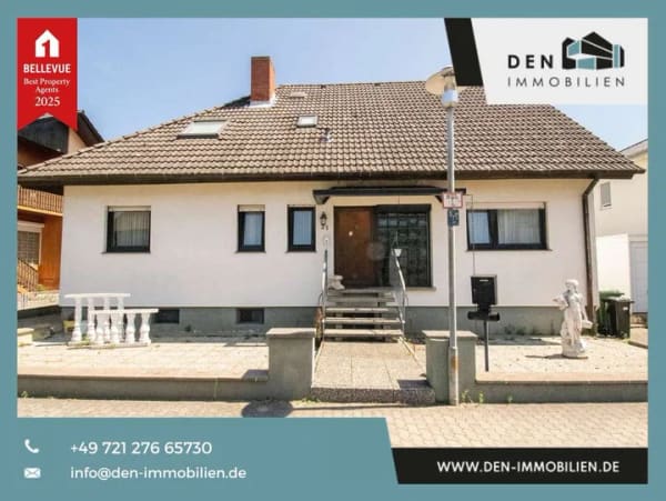 Immobilie in Oberhausen-Rheinhausen - Renovierungsbedürftiges Einfamilienhaus mit ca. 330 m² Wohnfläche, großem Garten und viel Potenzial - Bild 0