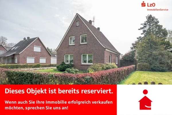 Immobilie in Bockhorn - Reserviert: Solides Siedlungshaus mit riesigen Grundstück und Weitblick - Bild 0