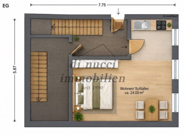 Immobilie in Waldshut-Tiengen - Altstadtflair trifft Renditepotenzial - Stadthaus mit 4 Apartments in Tiengen. - Bild 3