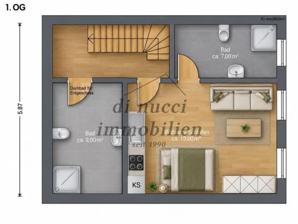 Immobilie in Waldshut-Tiengen - Altstadtflair trifft Renditepotenzial - Stadthaus mit 4 Apartments in Tiengen. - Bild 4