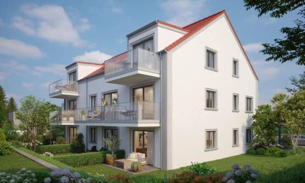 Immobilie in Wolnzach - Wohnen im Hopfenland - KFW 40 QNG Neubau - Etagenwohnung in Wolnzach - Bild 1