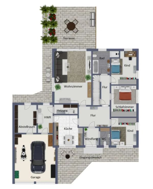 Immobilie in Uplengen - Einfamilienhaus mit Einliegerwohnung in ruhiger Lage von Uplengen-Stapel - Bild 3