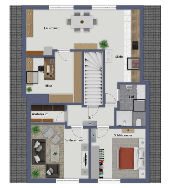 Immobilie in Uplengen - Einfamilienhaus mit Einliegerwohnung in ruhiger Lage von Uplengen-Stapel - Bild 4