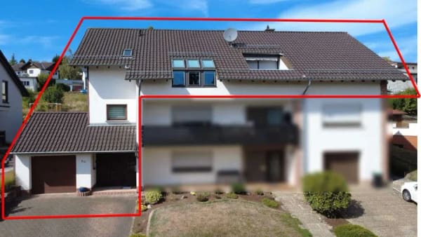 Immobilie in Marpingen - Gepflegte DG-Wohnung im Zweifamilienhaus – Loggia, Terrasse & eigener Bürobereich - Bild 1