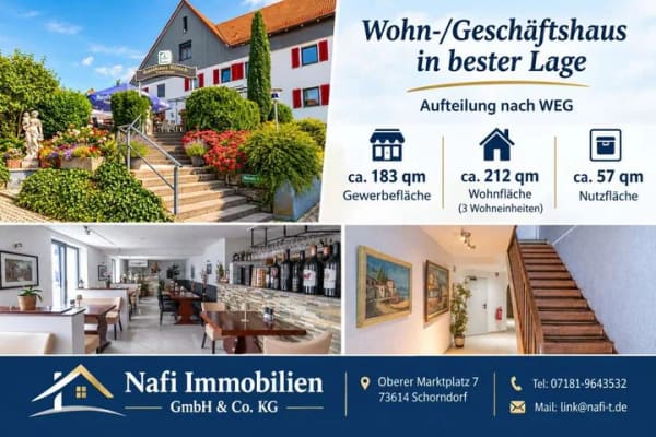 Immobilie in Baltmannsweiler - ** Kernsaniertes Wohn- und Geschäftshaus in Bestlage ** - Bild 0