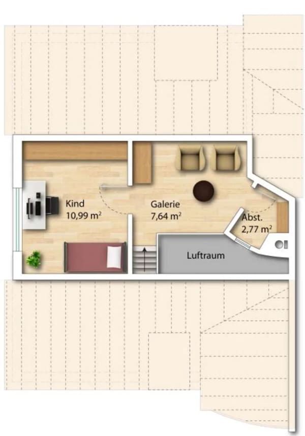 Immobilie in Kissing - Vermietete 4-Zimmer-Maisonette mit Balkon und Stellplatz — Kapitalanlage in Kissing - Bild 4