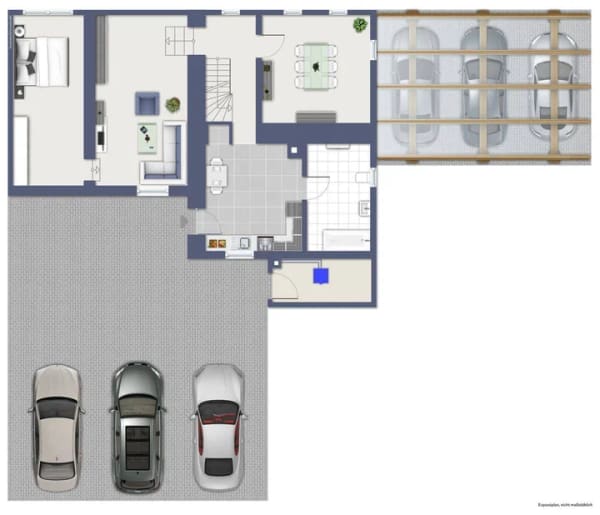 Immobilie in Maxsain - Freistehendes Einfamilienhaus mit Innenhof und Carport in zentraler Lage von Maxsain - Bild 3