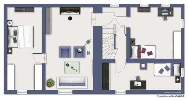Immobilie in Maxsain - Freistehendes Einfamilienhaus mit Innenhof und Carport in zentraler Lage von Maxsain - Bild 4