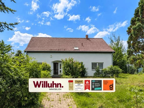 Immobilie in Delitzsch - 1-2-Familienhaus - Terrasse, Wintergarten, Doppelgarage, Brunnen - großes Grundstück - sehr ruhig! - Bild 0