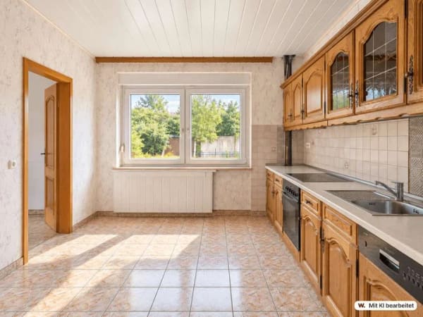 Immobilie in Delitzsch - 1-2-Familienhaus - Terrasse, Wintergarten, Doppelgarage, Brunnen - großes Grundstück - sehr ruhig! - Bild 3