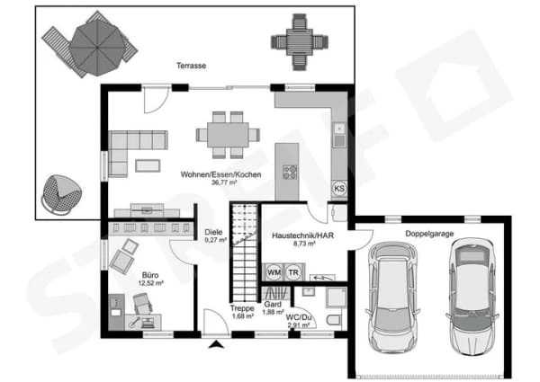 Immobilie in Langenenslingen - Individuell geplantes Einfamilienhaus in Langenenslingen - Bild 3