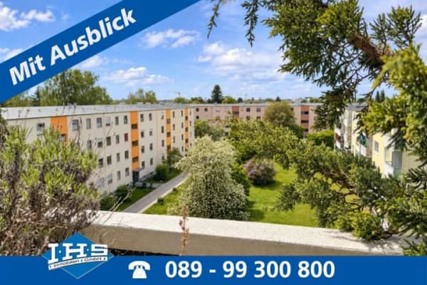 Immobilie in Poing - Wohnung mit Aussicht! Geräumige 2-Zimmer-Wohnung in ruhiger Lage / Poing - Bild 0