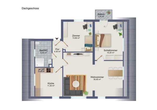 Immobilie in Ober-Ramstadt - Gepflegte 3-Zimmer-Wohnung in gesuchter Wohnlage - Bild 1