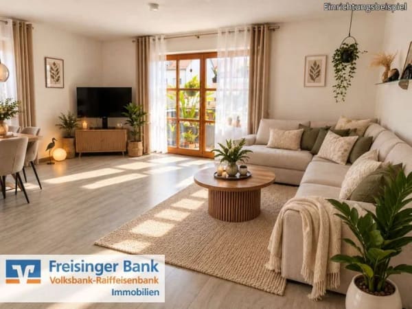 Immobilie in Nandlstadt - Stilvolle 3-Zimmer-Wohnung mit Sonnenbalkon & idealer Raumaufteilung in Nandlstadt - Bild 0