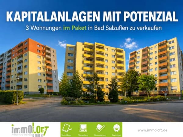 Immobilie in Bad Salzuflen - 3 gepflegte Eigentumswohnungen als Paket in Bad Salzuflen zu verkaufen! - Bild 0