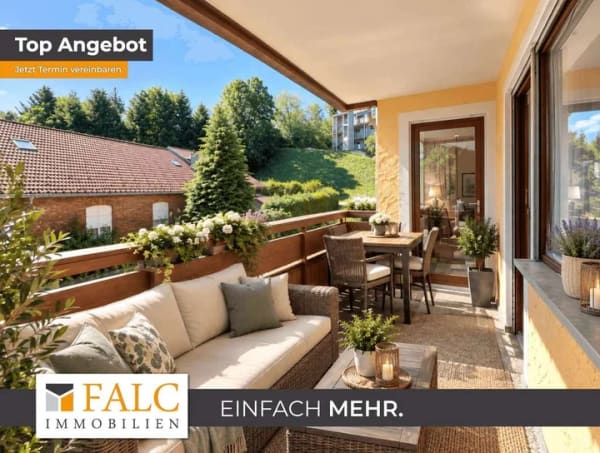 Immobilie in Scheidegg - Wohnen am Kurpark – 2-Zimmer-Wohnung mit Balkon & Garage in Scheidegg - Bild 0
