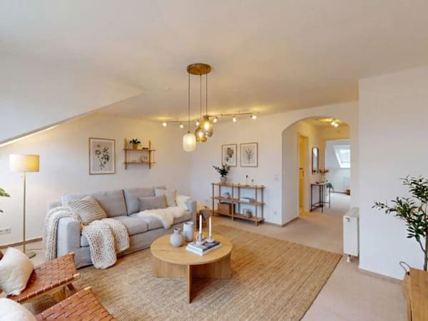 Immobilie in Renningen - Helle 2-Zimmer-Dachgeschosswohnung mit Loggia in ruhiger Lage von Renningen-Malmsheim - Bild 1