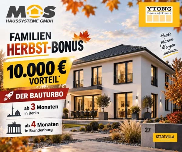 Immobilie in Spreenhagen - Ytong Massivhaus plus 10.000 € Familienvorteil & BAUTURBO - Bild 1