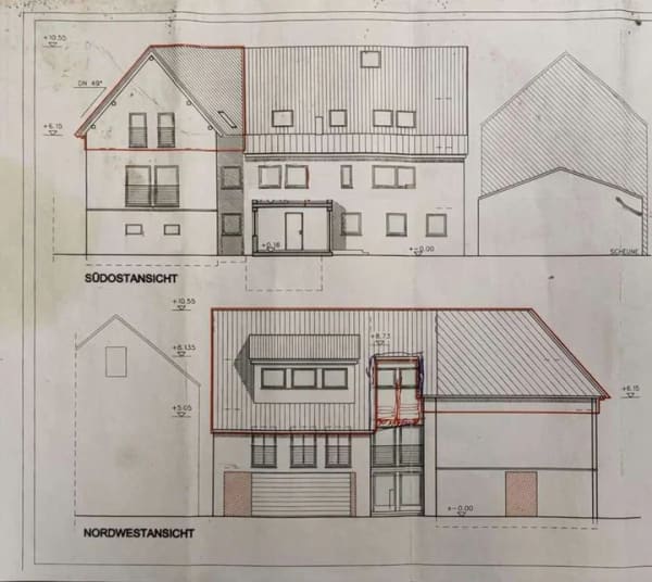 Immobilie in Elztal - Scheune sucht neue Aufgabe! Ausbau zum MFH oder Ausbau zum Wohnen und Arbeiten unter einem Dach - Bild 2