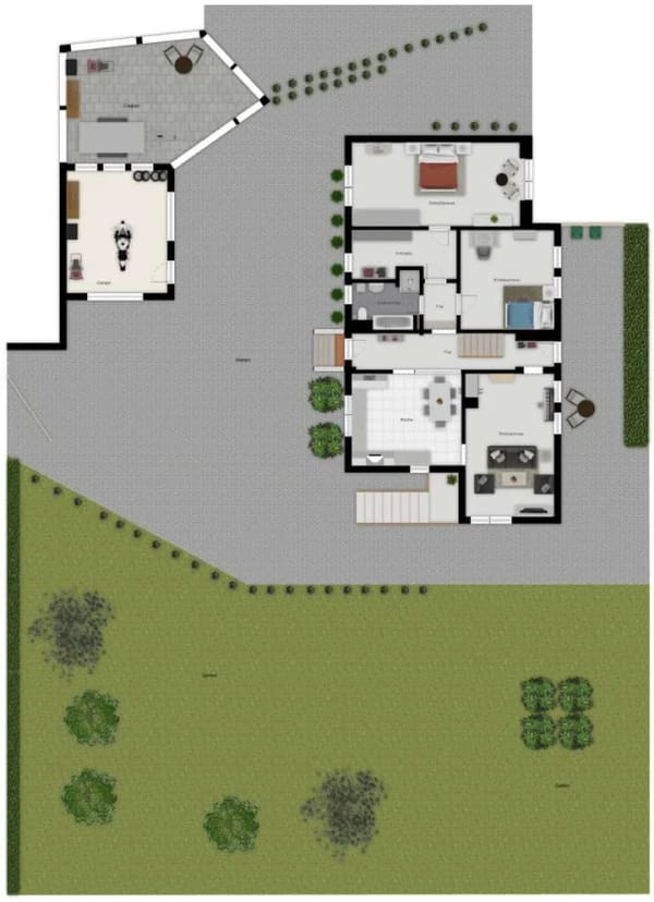 Immobilie in Beltheim - Ein Zuhause, in dem das Leben Platz hat - 302 m² Wohnfläche, Garten & Garagen in traumhaft ruhiger L - Bild 4