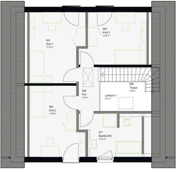 Immobilie in Fahrenbach - LifeStyle 14.01 S - Modernes Einfamilienhaus mit Satteldach, individuell geplant. - Bild 3