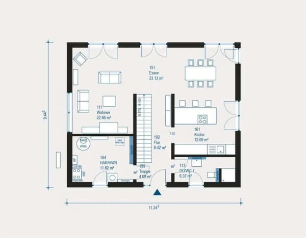 Immobilie in Obergriesbach - Individuell geplantes Einfamilienhaus in Obergriesbach - Flexibler Ausbau nach Ihren Wünschen! - Bild 1