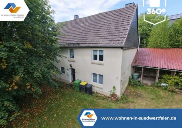 Immobilie in Kierspe - VR Immo: Renovierungsbedürftiges Haus im Grünen mit Ausbaupotenzial - Bild 0