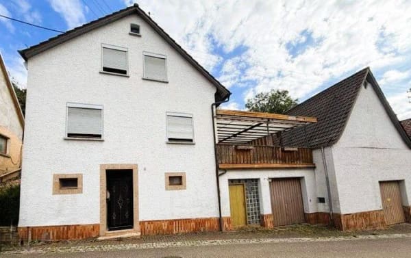 Immobilie in Billigheim - Wohngebäude mit angebauter Scheune in Billigheim - Bild 0