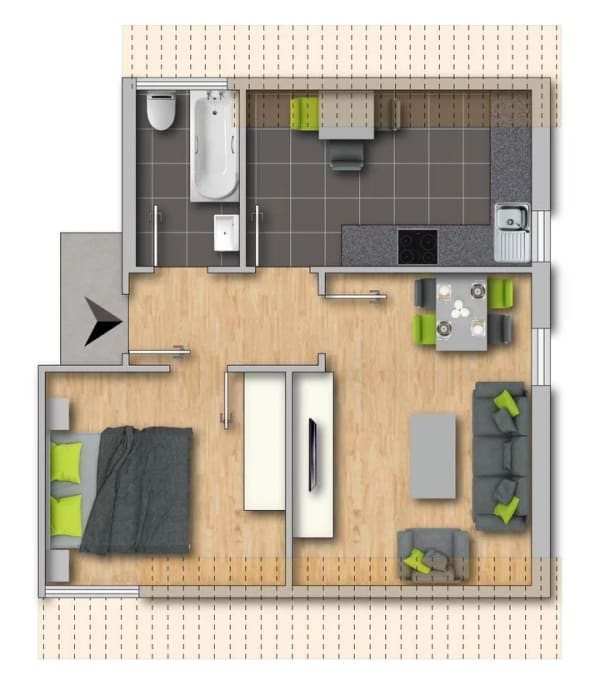 Immobilie in Schwerte - Vermietete Dachgeschosswohnung als Kapitalanlage in Schwerte Westhofen! - Bild 1