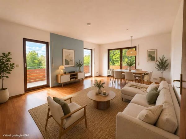 Immobilie in Abtsteinach - 115 m², 4 Zimmer, großer Balkon  -  Wohnen mit Blick ins Grüne - Bild 0